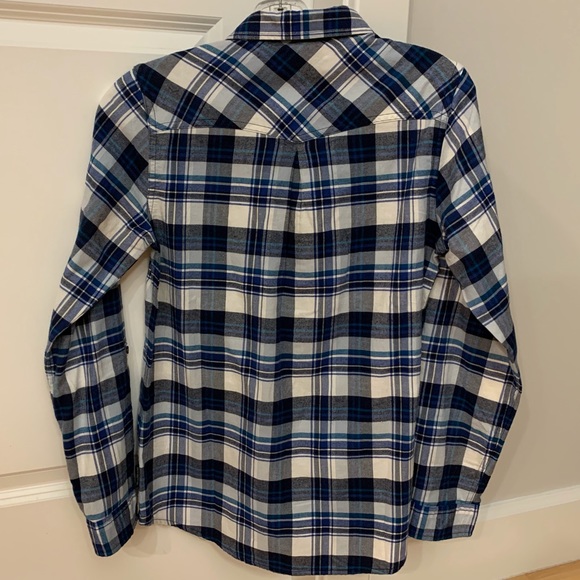 NEW Mark's Work WindRiver Flannel Navy Plaid Shirt - Picture 3 of 8